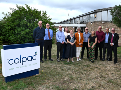 Leadership team at Colpac site following internal announcement